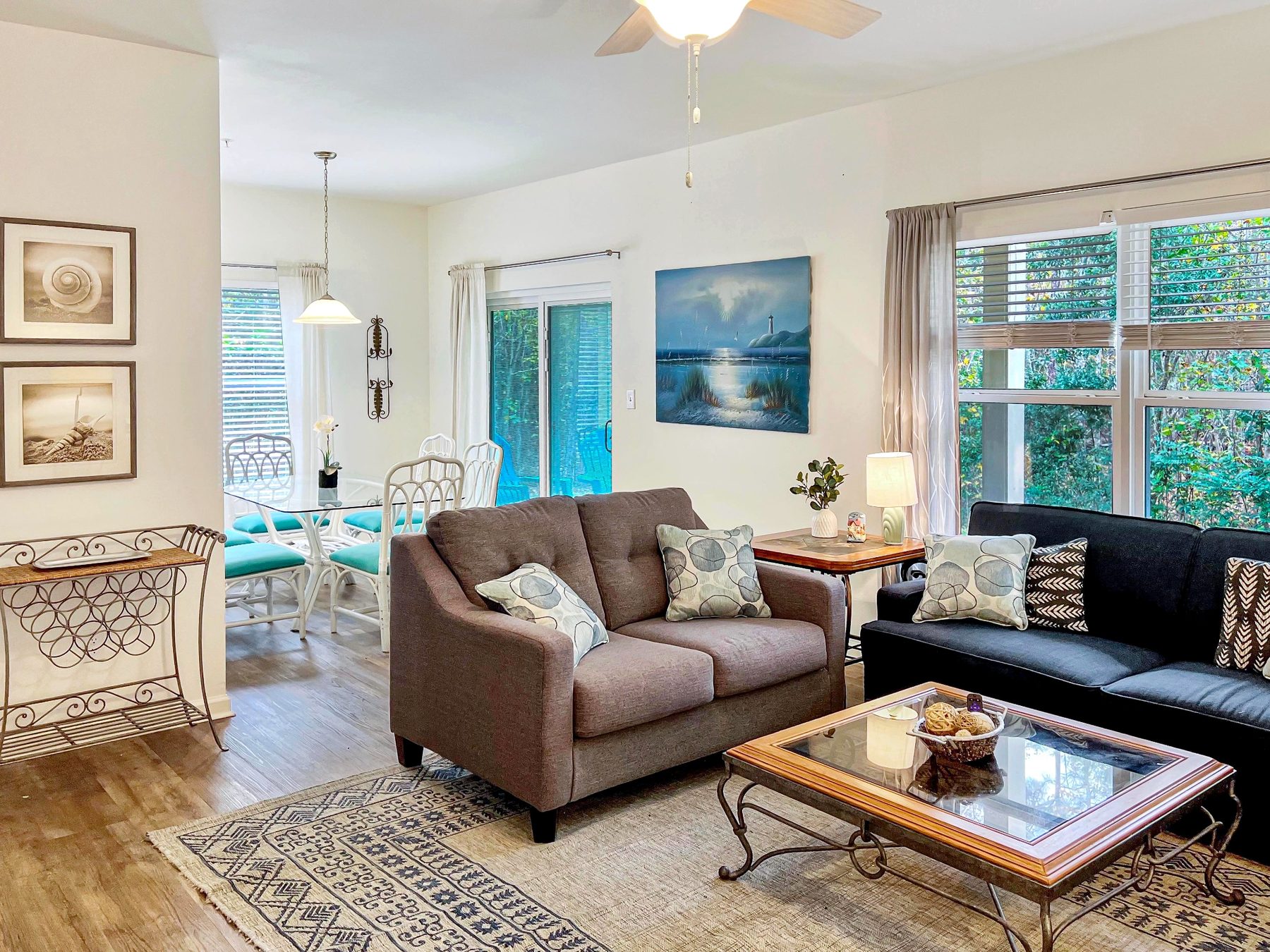 Living and dining area