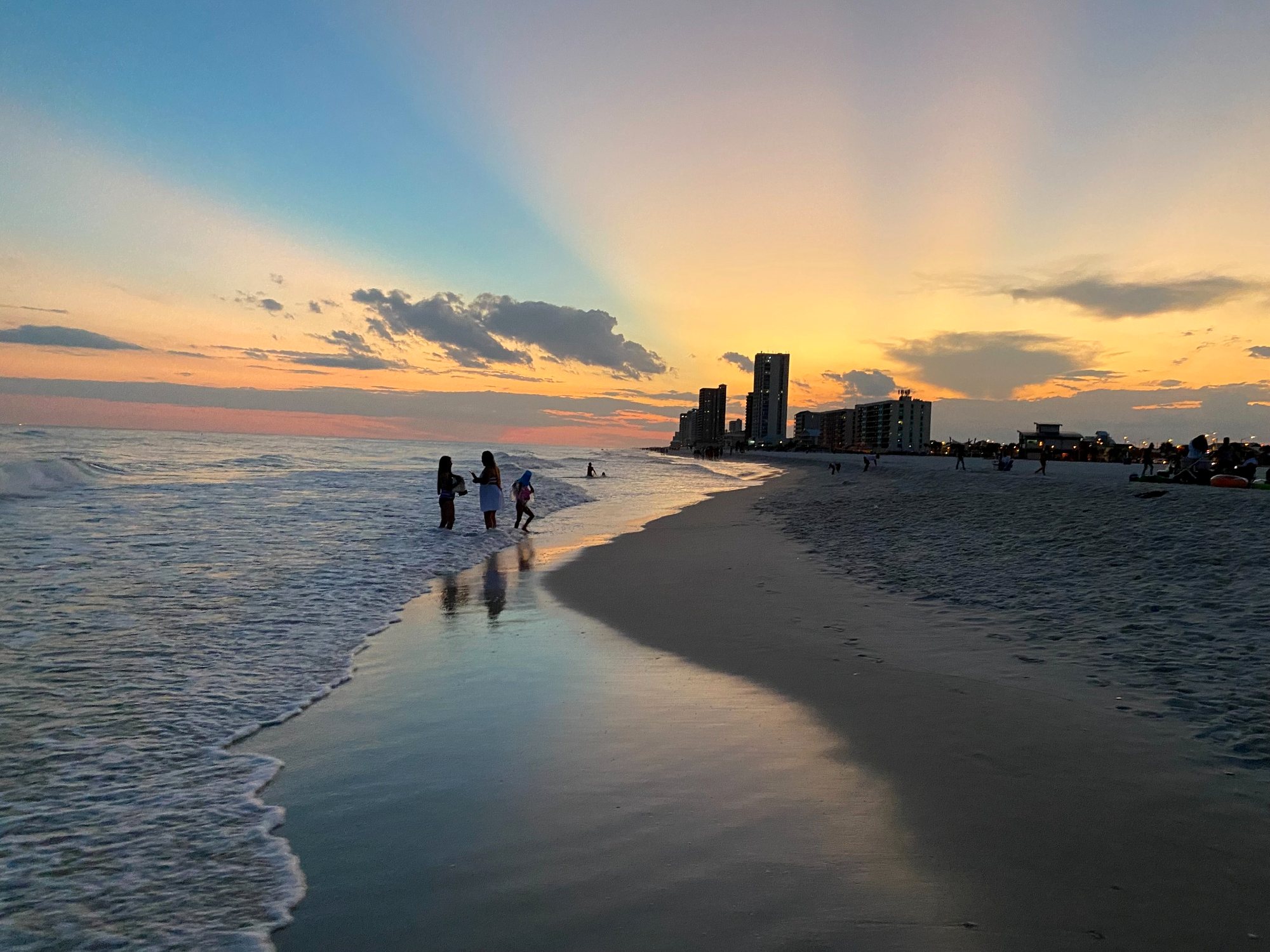 Sunset on Gulf Shores beach